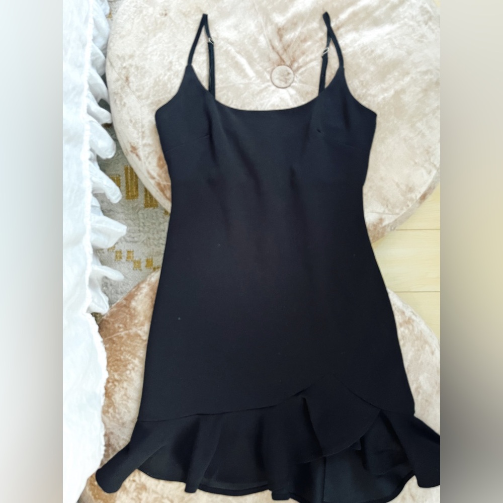 Black mini dress